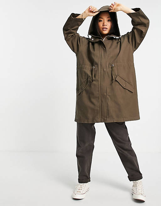Coats & Jackets Petite lightweight parka in light brown 