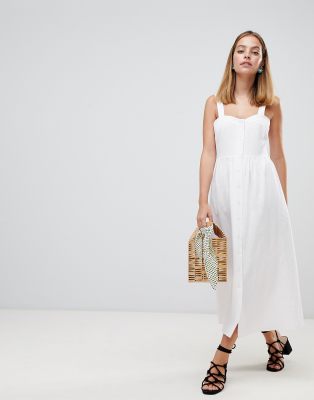 petite linen maxi dress