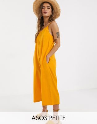 petite orange jumpsuit