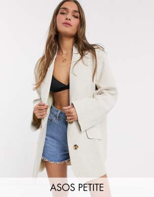 asos petite camel coat