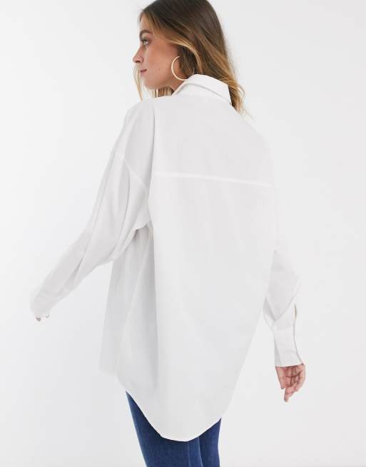 Long on sale white shirt