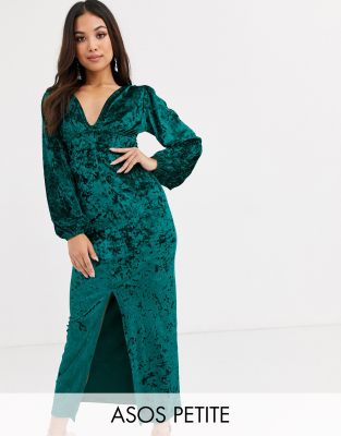 long sleeve button maxi dress