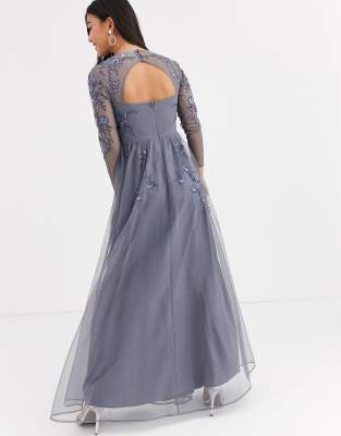 asos petite long evening gowns