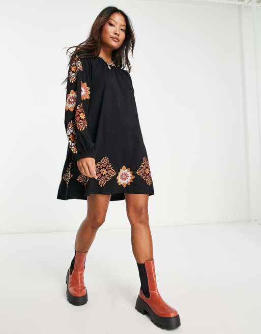 Asos petite outlet smock dress