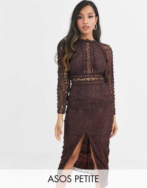 asos petite long sleeve dress