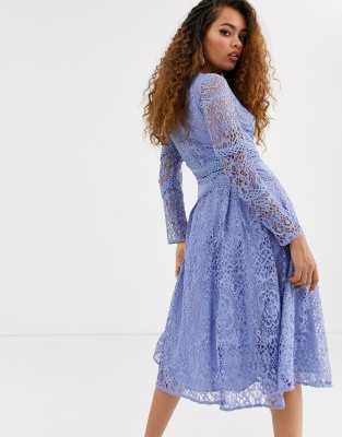 asos sky blue dress