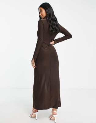 long sleeve maxi shirt dress uk