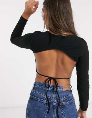 backless tops asos