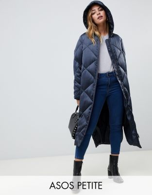 asos design longline puffer jacket