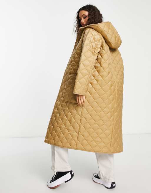 Petite camel longline clearance coat