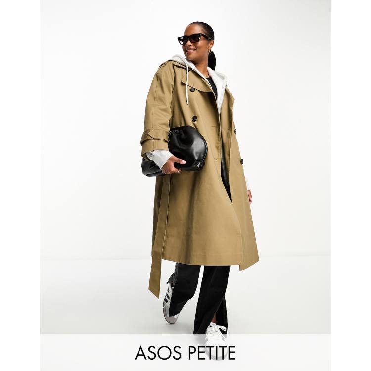 Asos petite trench coat online