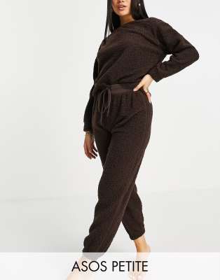 chocolate brown jogger set