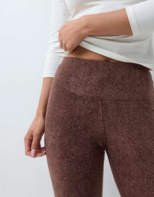 ASOS DESIGN Petite lounge mix & match legging en polaire légère couleur chocolat, 2 de 5