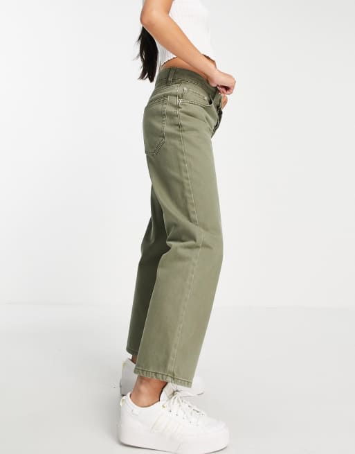 Straight leg sales khaki jeans