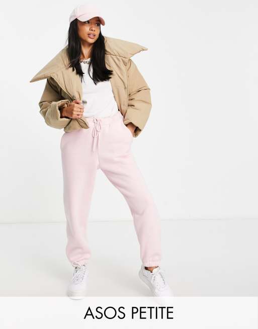 ASOS DESIGN Petite - Luxe cropped gewatteerd jack met kraag in camel