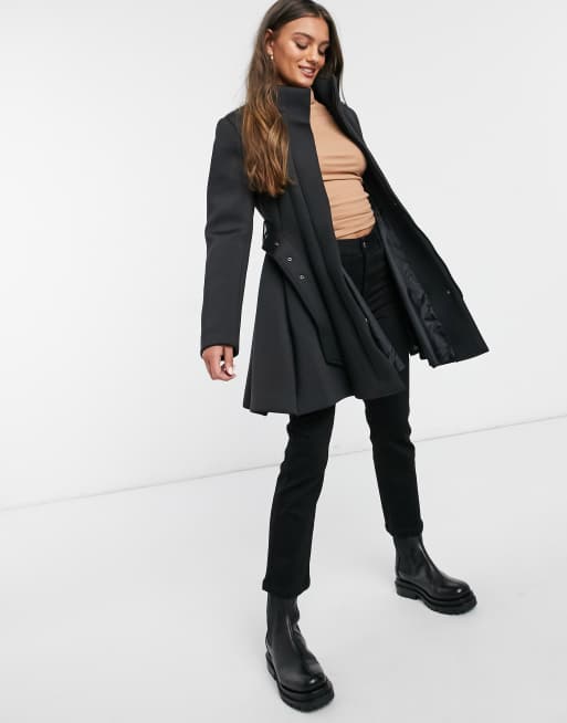 manteau femme noir asos