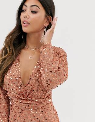 asos petite sequin dress