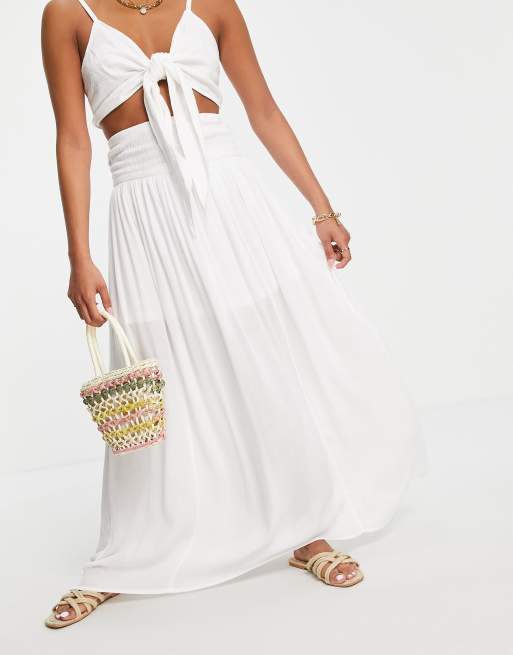 Maxi rok online wit