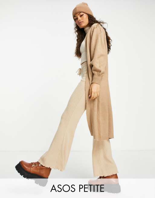 ASOS DESIGN Petite - Maxi vest in camel