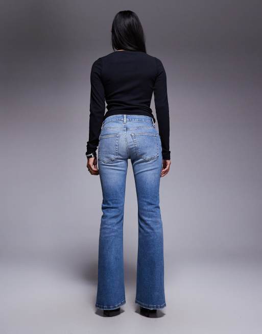 ASOS DESIGN Petite - Mellemvaskede bootcut-jeans , 2 af 5
