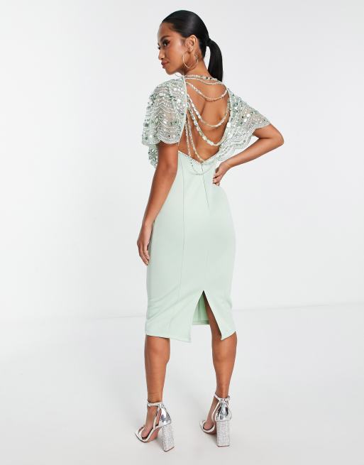 Mint shop embellished dress