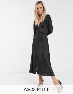 asos black midi