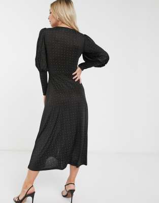 next black hot fix dress