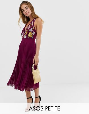 asos plum dress