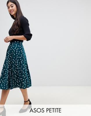 asos midi skirt with box pleats