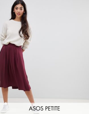 asos midi skirt with box pleats