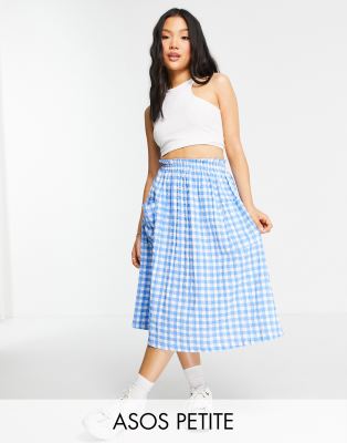 Petite midi outlet skirt with pockets