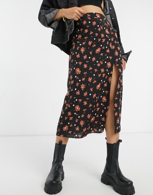 Petite midi hotsell skirt asos