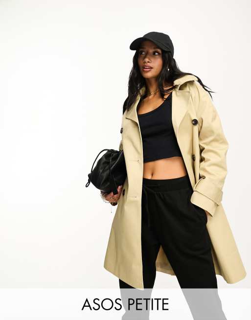 Asos petite trench best sale