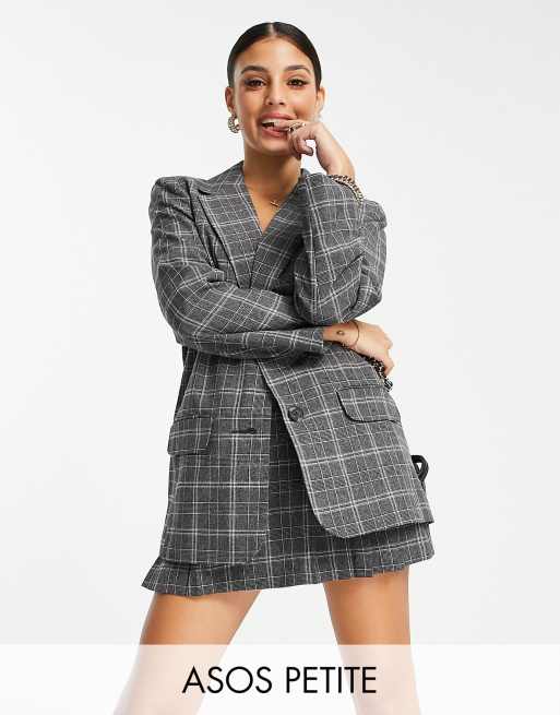 ASOS DESIGN Petite – Mieszaj i łącz – Marynarka garniturowa w kratę 
