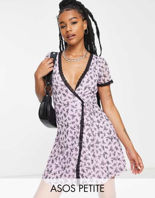 Urban outfitters floral wrap hot sale dress