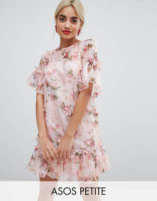 asos 3d flower dress