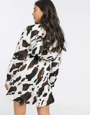 cow print dress asos