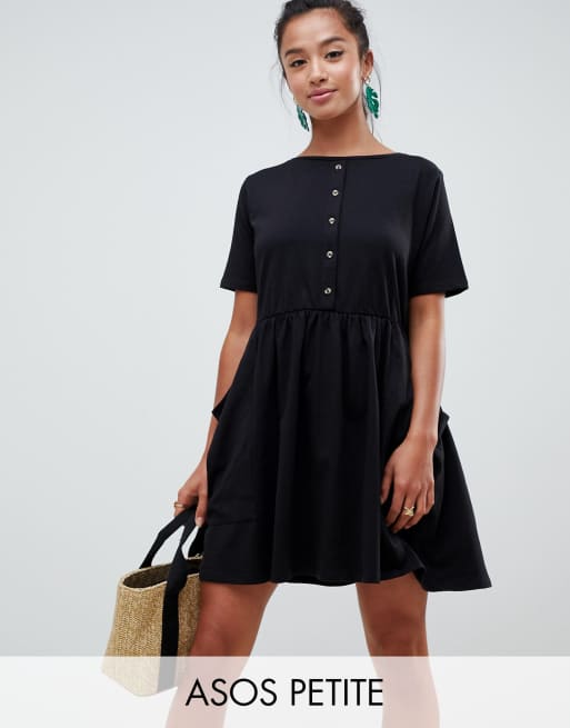 Asos petite smock dress best sale