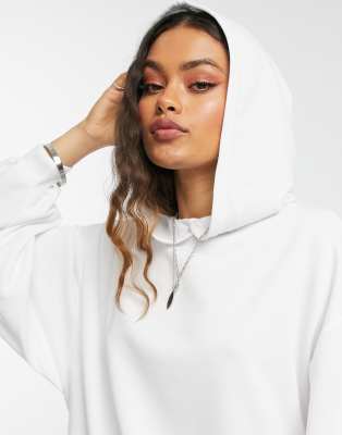 petite white hoodie