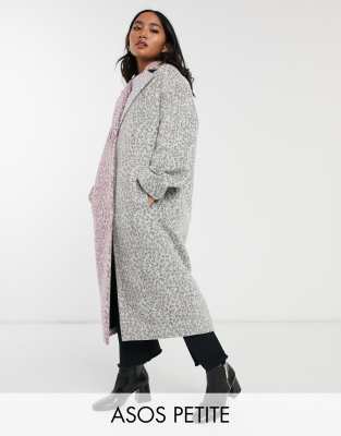 asos design leopard coat