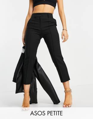 ASOS DESIGN Petite - Mix & Match - Elegante, klassische Zigaretten-Anzughose in Schwarz