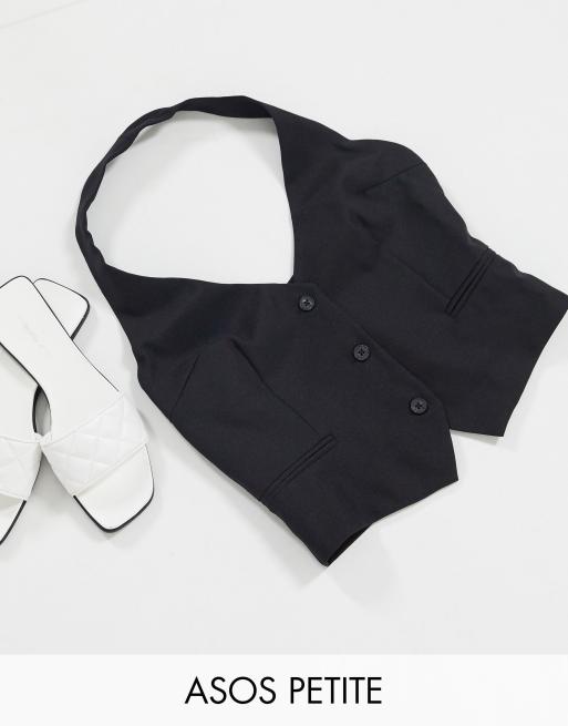 ASOS DESIGN Petite – Mixa & matcha – Svart kostym, 3 av 3