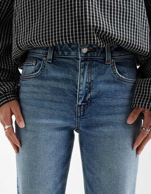 ASOS DESIGN Petite - Mom jeans slim lavaggio vintage, 5 di 5