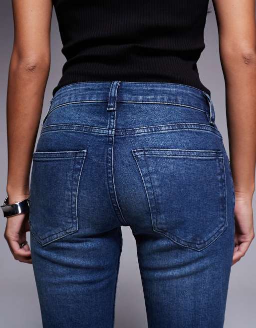 ASOS DESIGN Petite – Mörkblå bootcut-jeans , 5 av 5