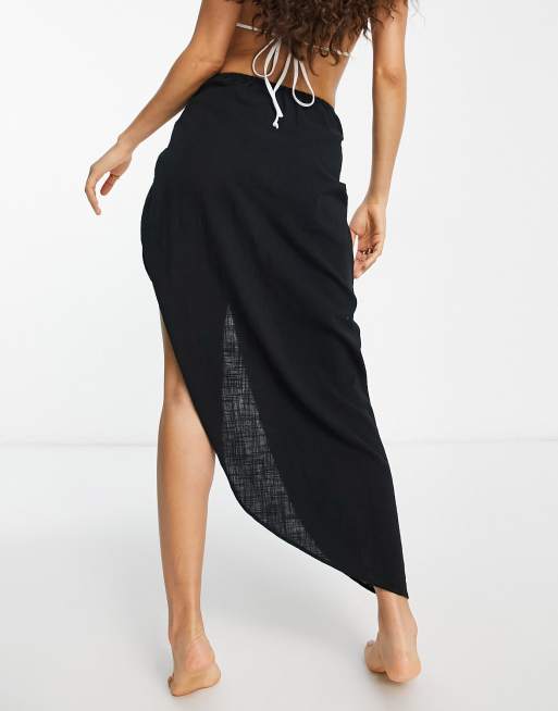 Petite beach 2025 wrap skirt