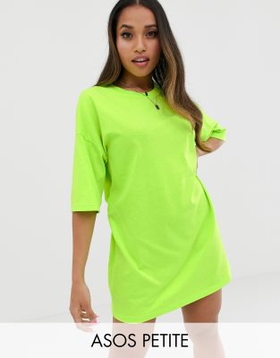 neon t shirt dress