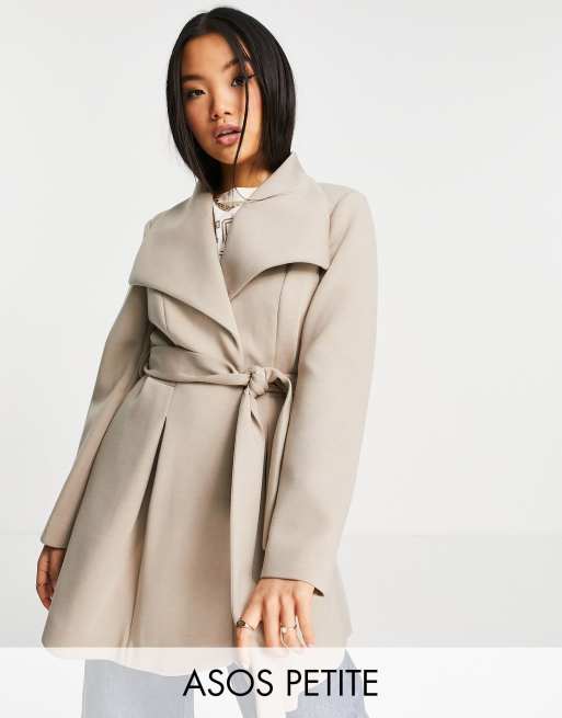 ASOS DESIGN Petite - Nette skaterjas van scubastof in camel