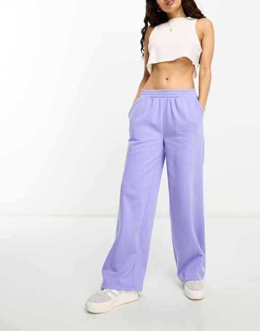 ASOS DESIGN Petite – Niebieskie joggersy z prostymi nogawkami vintage, 4 z 4