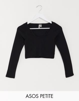 asos long sleeve crop top