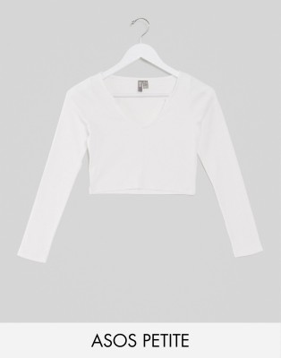 asos white long sleeve top